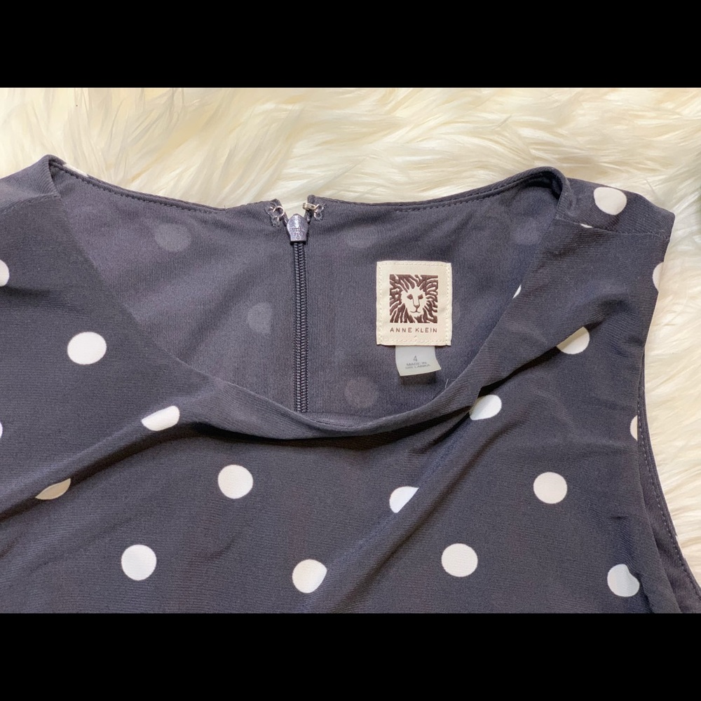 Anne Klein size 4 navy midi dress